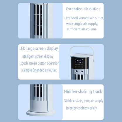 GENERIC Ventilateur De Tour Oscillant à 180°, Refroidisseur D'air évaporatif Portable Avec Télécommande, écran Tactile Numérique à 3 Vitesses, Humidificateur De Merde Silencieux Pour La Salle De Bureau à Domi