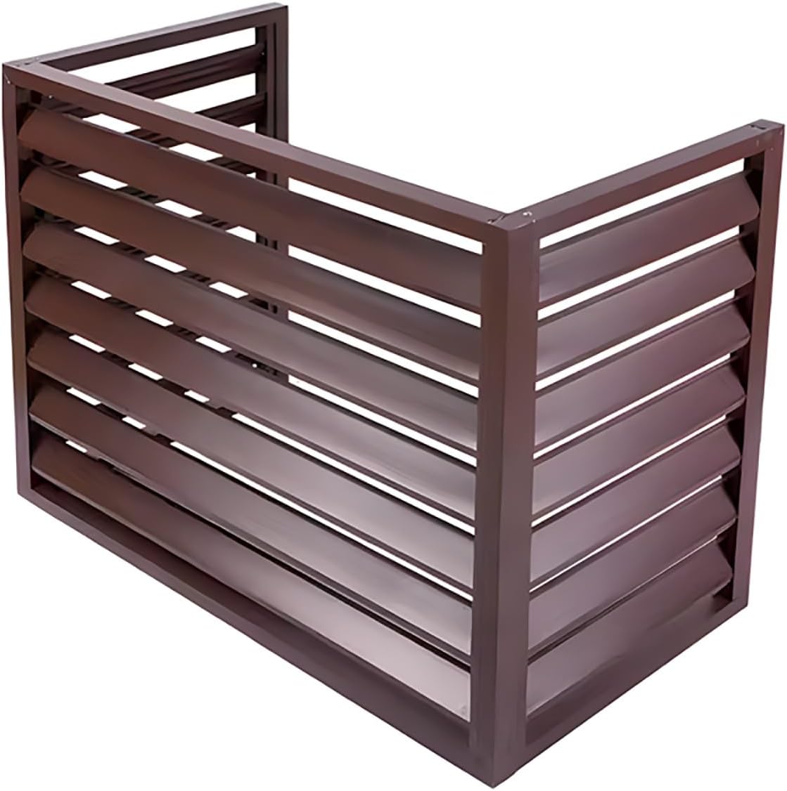  Couverture Etanche Climatiseur，Housse De Protection Extérieure En Alliage D'aluminium Pour Climatiseur, Poubelle, Équipement De Piscine(Brown,100 * 50 * 70cm)