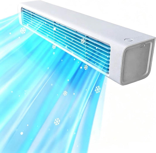 GENERIC Climatiseur Portable Avec 3 Réglages De Vitesse, Télécommande, Longue Sortie D'air Pour Chambre, Bureau, Bureau