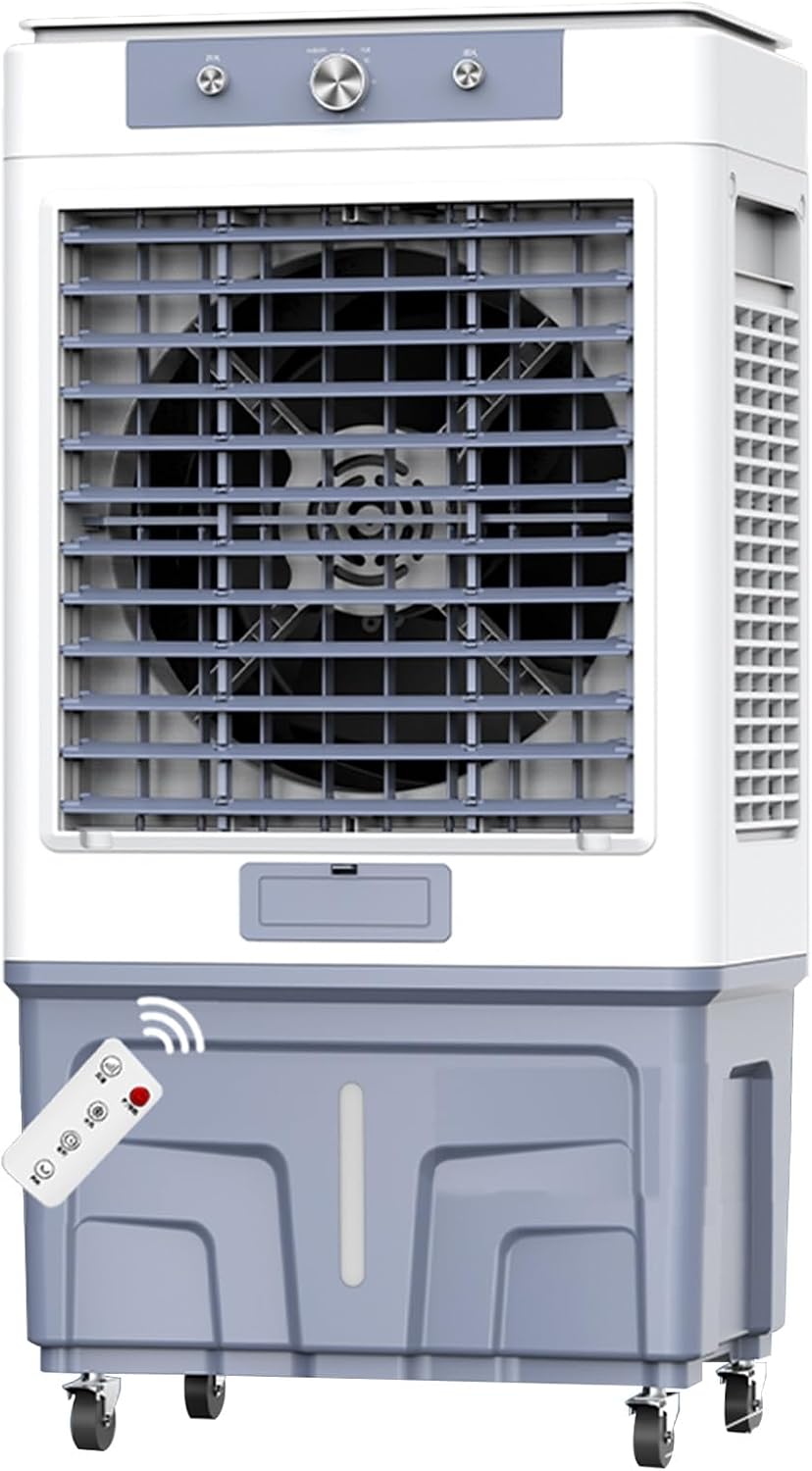  Climatiseur Mobile Sans Évacuation, Portable 3-en-1 Refroidisseur Par Évaporation Humidificateur Ventilateur, 3 Vitesses De Réglables, Pour Bureau À Domicile De Climatiseur Personnel (Size : Remote C