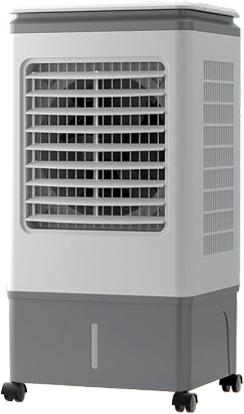 GENERIC Refroidisseur D'évaporation Portable 3 Vitesses 40L Réservoir Télécommande Calme Climatiseur Pour La Maison Garage Extérieur à Usage Intérieur Économie D'énergie