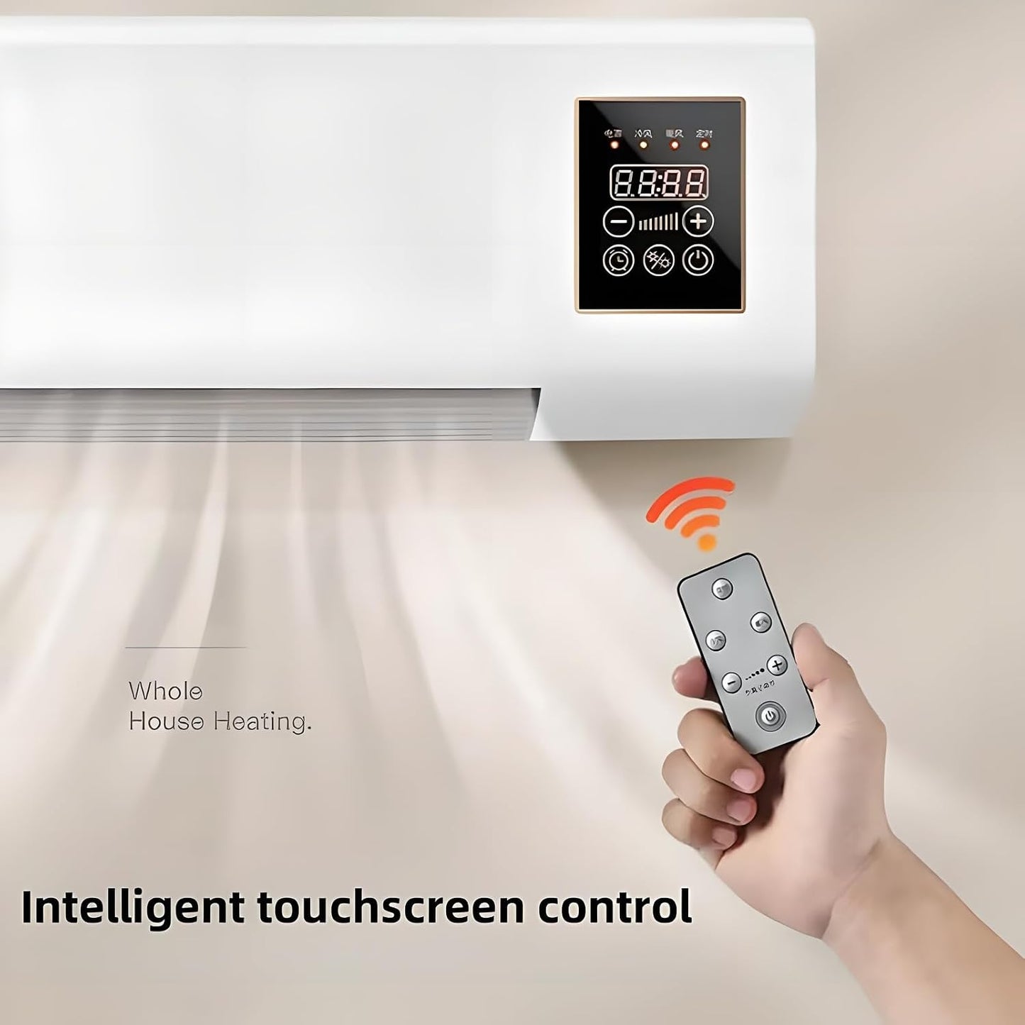  Ventilateur De Climatiseur Portable Mural Avec Télécommande - Unité à Fente Ultra-puissante, Mini Système De Refroidissement Mobile Pour La Maison Et Le Bureau