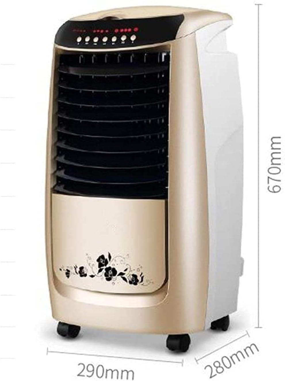 Climatiseur Portable Refroidisseur De Climatiseur Portable Refroidisseur D'air Silencieux Filtre De Protection De L'environnement Double Réservoir D'eau Double Moteur Réfrigération Maison Mobile Port