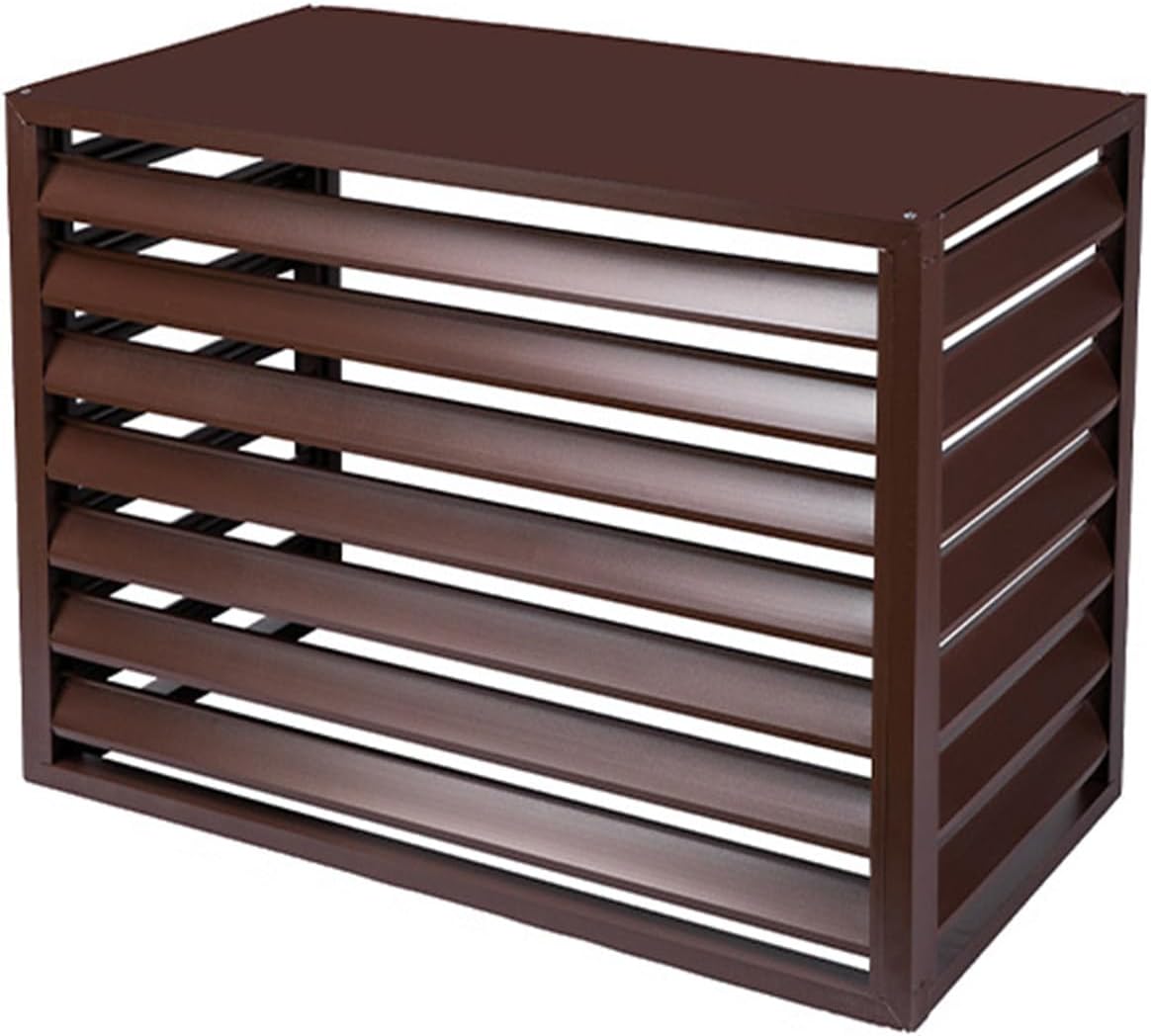  Housse De Protection Décorative En Aluminium Pour Climatiseur Extérieur Toutes Saisons - Résistant Aux Intempéries - Design élégant Pour Une Protection Tout Au Long De L'année