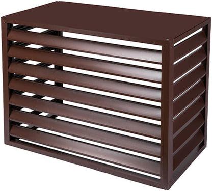  Housse De Protection Décorative En Aluminium Pour Climatiseur Extérieur Toutes Saisons - Résistant Aux Intempéries - Design élégant Pour Une Protection Tout Au Long De L'année