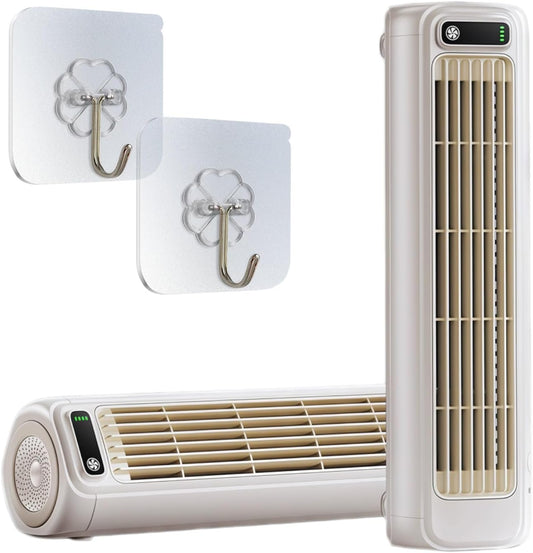  Climatiseur Sans Évacuation Rechargeable Sans Fil Silencieux | Format Compact Avec Batterie Intégrée Pour Un Usage Flexible, Idéal Sur Une Table De Nuit Ou Un Bureau