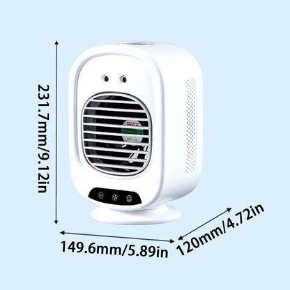  Mini Climatiseur D'Air | Faible Niveau Sonore, Rechargeable USB, Réservoir D'Eau 280 Ml | Climatiseur Portable Pour Bureau | Pour Bureau, Maison, Cuisine, Dortoir, Voiture, Voyage, Camping