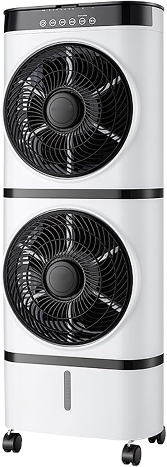  Climatiseur évaporatif Swamp Cooler, Ventilateur Vertical Extérieur Double Couche, 3 Vitesses De Ventilation, Filtre Anti-poussière, Pour Pièce