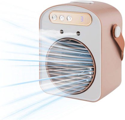  F Fityle Climatiseur Portable 2 En 1, Ventilateur De Bureau Avec Humidificateur, 3 Vitesses Réglables, Technologie Faible Bruit Pour Chambre Et Dorm
