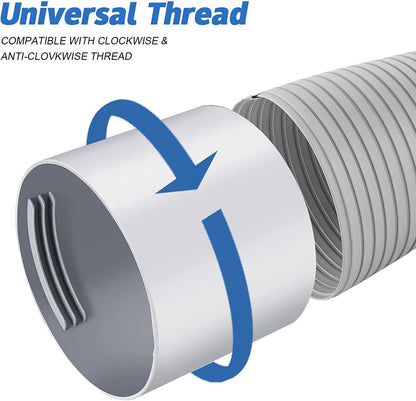  Adaptateur De Tuyau D'échappement Climatiseur Ø130mm,Climatiseur Adaptateur De Tuyau De Fenêtre,Pour Climatisation,Déshumidificateur,Sèche Linge