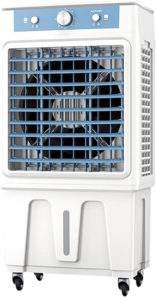 Refroidisseur D’air Évaporatif Portable Pour Chambre, Refroidissement Swamp Avec Réservoir D’Eau 20–40L, 3 Vitesses, Oscillation 120°, Pour Maison Et Bureau
