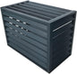 GENERIC Housse De Climatiseur Extérieur Avec écran De Clôture En Alliage D'aluminium Anti-corrosion Pour Plantes Et Volets Pour 2 à 3P Unités Noir A
