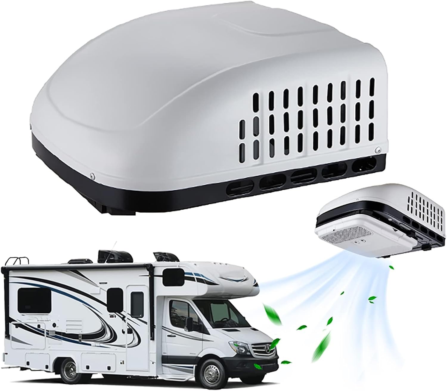  Climatiseur De Toit Cc Pour Camping-Car, Climatiseur Cc, Climatiseur Haute Efficacité Pour Camping-Car, Refroidissement Uniquement, Faible Bruit, 15 000 Btu, Pour Voiture, Camping-Car, Camion, Camping