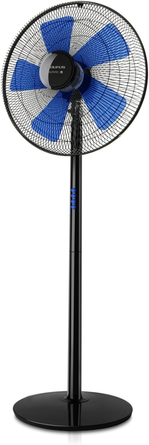  Taurus Boreal 16C Elegance - Ventilateur Sur Pied 40W, Hauteur Jusqu'à 130cm, 5 Lames, Diamètre 40cm, 3 Vitesses, Système D'oscillation Et D'inclinaison, Poignée De Transport, Base Ronde, Silencieux