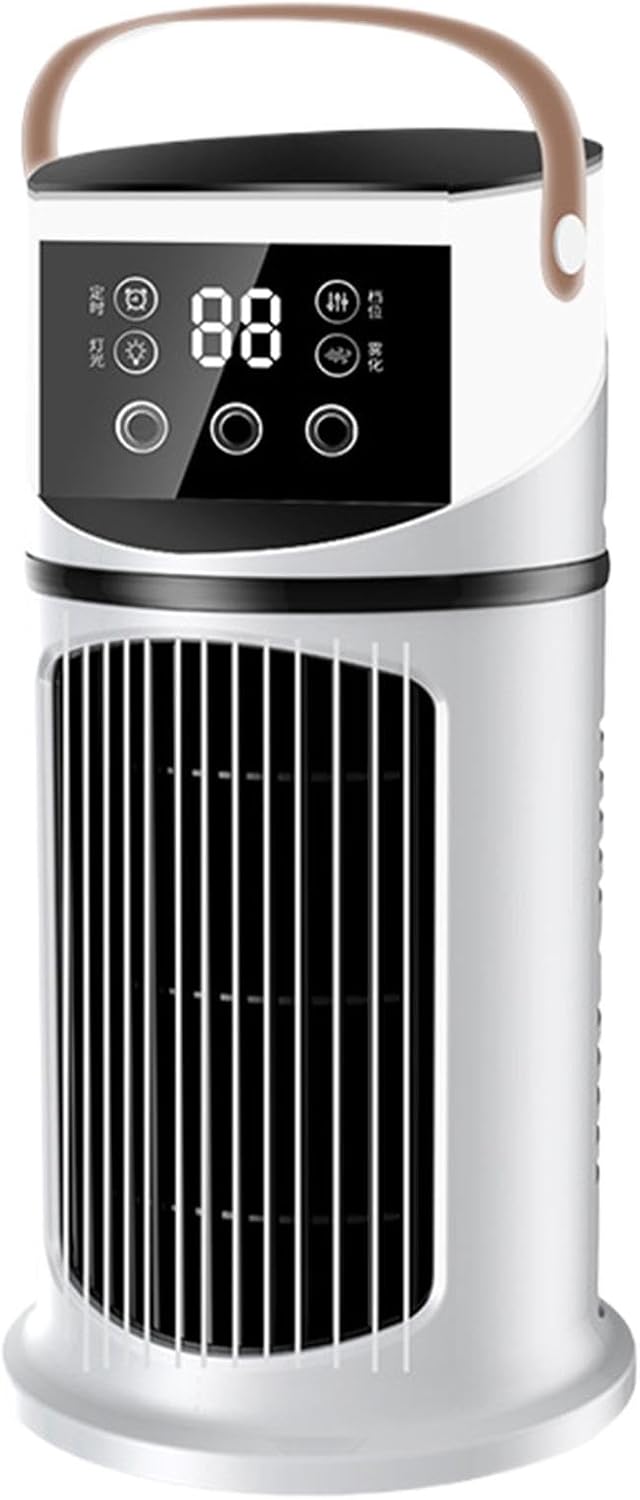 GENERIC Ventilateur De Climatiseur Portable – Ventilateur D'air Personnel De Refroidissement Par évaporation ABS | Ventilateur Humidificateur De Bureau USB | Compact à Utiliser Pour Chambre, Voiture, Chambre
