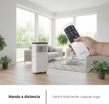  Corberó CPC07 Climatiseur 3 En 1 Avec Télécommande, 2000 W, 10-16 M², 16-31 °C, Refroidissement, Chauffage, Déshumidification, 2 Vitesses, Minuterie 24 Heures