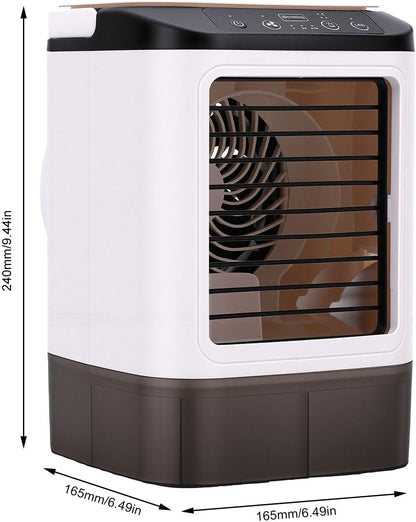  Climatiseur Portable, Mini Ventilateur D'humidification Avec 3 Vitesses Et 2 Modes De Brume Pour Bureau, Table De Nuit, Maison, Bureau, Voiture, Voyage En Plein Air