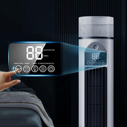 GENERIC Ventilateur De Climatisation – Ventilateur De Refroidissement D'air Tour Pour Chambre à Coucher – 6 Vitesses Oscillantes Sans Pales Avec Télécommande Et Réservoir D'eau, Humidificateur Pour Maison