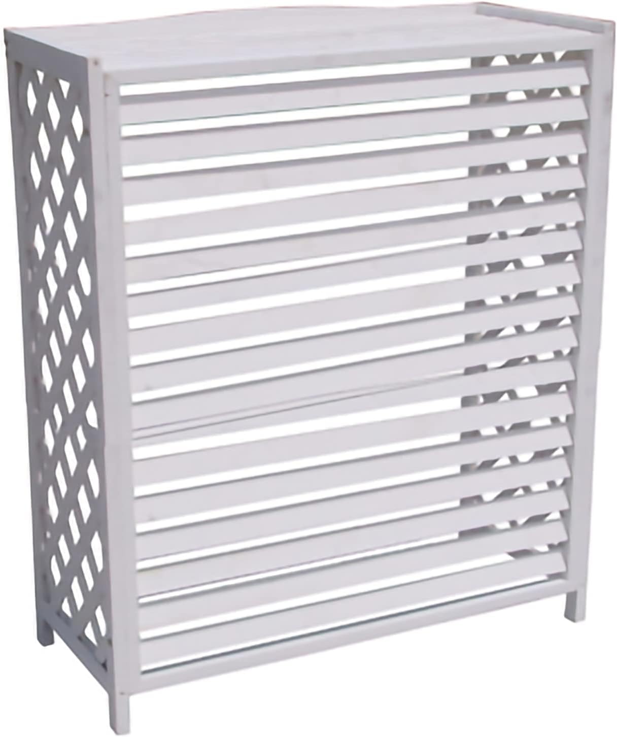  Housse Climatiseur Extérieur Couverture,Couvercle De Climatiseur En Bois Support De Fleurs, Support De Climatiseur, Couvercle Extérieur De Climatiseur En Bois Anti-corrosion, Support De Stockage