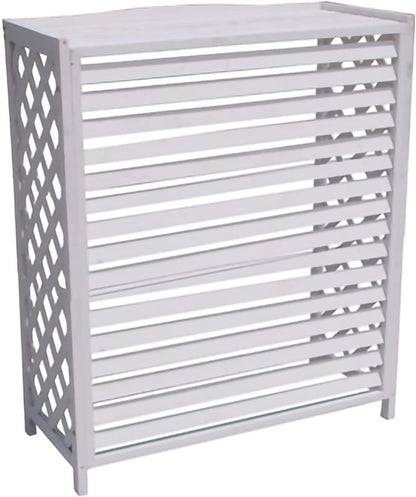  Housse Climatiseur Extérieur Couverture,Couvercle De Climatiseur En Bois Support De Fleurs, Support De Climatiseur, Couvercle Extérieur De Climatiseur En Bois Anti-corrosion, Support De Stockage