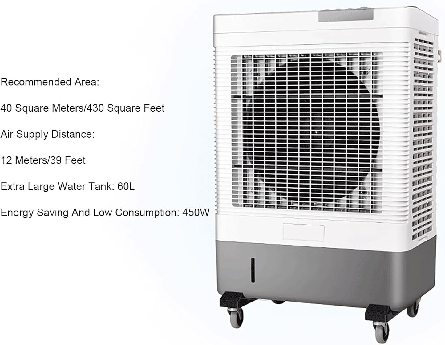  Climatiseur Mobile Avec Reservoir, Rafraichisseur D'air à 3 Vitesses Et Réservoir D'eau Extra-Large, Climatiseurs Portables Pour Bureau