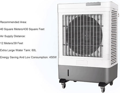  Climatiseur Mobile Avec Reservoir, Rafraichisseur D'air à 3 Vitesses Et Réservoir D'eau Extra-Large, Climatiseurs Portables Pour Bureau