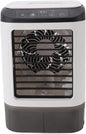  ZJchao Colloir à Air à évaporation Compacte 12W 900 Ml Ventilateur De Refroidissement Personnel Alimenté Par USB Avec Fonction à 3 Vitesses Double Fonction De Brumisation Et 7 Couleurs Lumière De