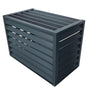 GENERIC Mini Housse De Protection En Aluminium Pour Climatiseur Extérieur - Clôture Grise élégante Pour Dissimuler Les Unités - Utilisation Extérieure/intérieure - Design Résistant Aux Intempéries