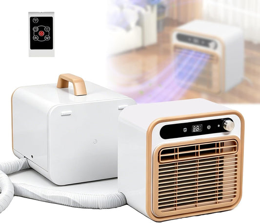  Portable Split AC 1500W Calme, 130m3/h Airflow, Télécommande WiFi, 12H Minuterie, Léger Pour RV Truck Bedroom Camping, Filtre Lavable Enlèvement D'odeur, 40dB Mode Veille
