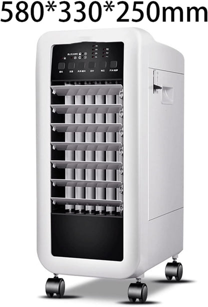 GENERIC Climatiseur Portable, Ventilateur De Climatisation à Double Usage (Froid Et Chaud), Télécommande, Climatiseur Domestique Compact Et Mobile Refroidi à L'eau (Blanc)