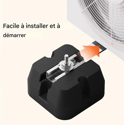  Tapis Pour Unité Extérieure De Climatisation - Support Pour Pompe à Chaleur - 4 Pieds Antivibration Pour Systèmes Split 9000-60000 BTU, Capacité 500kg
