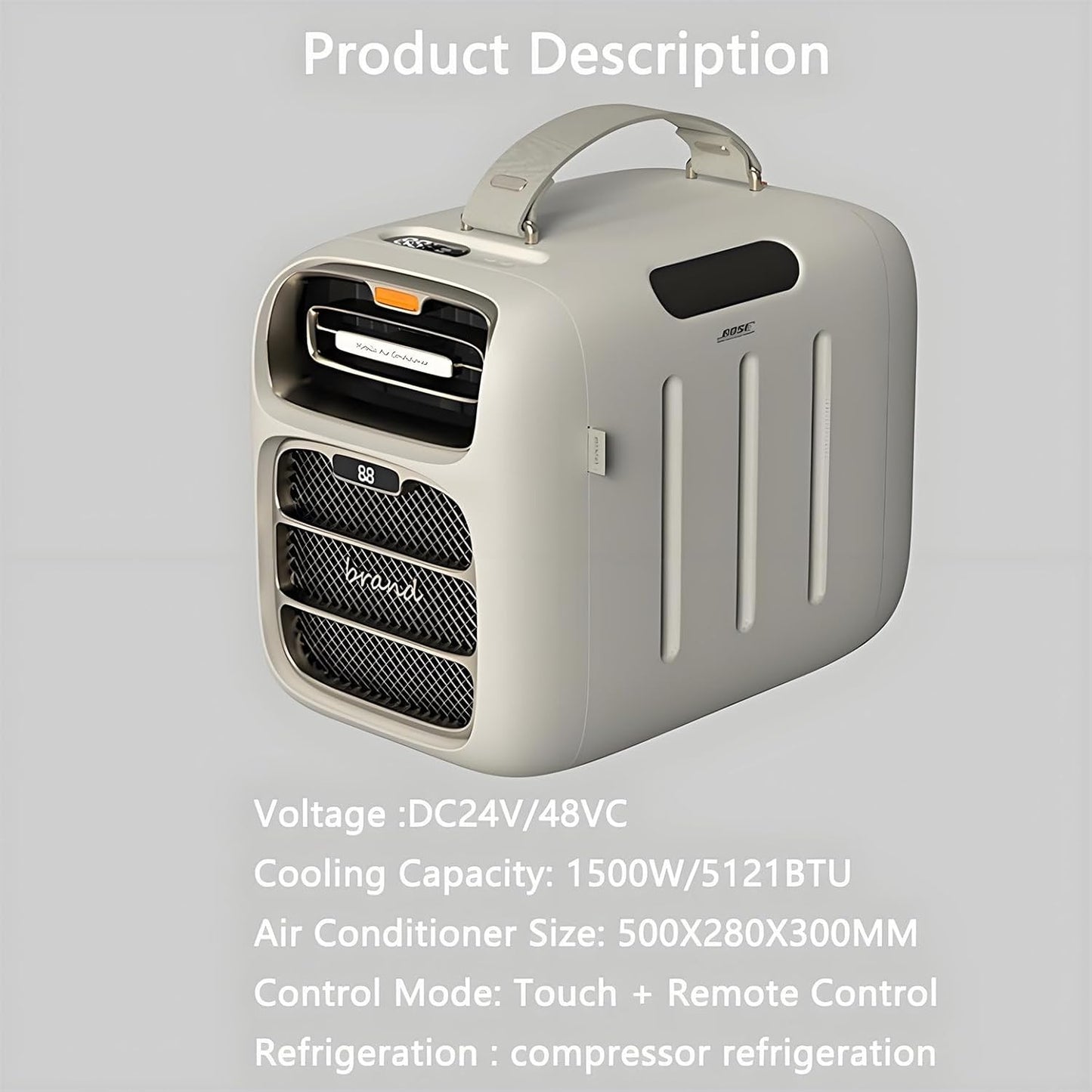  Climatiseurs Portables De Voyage, 5121 BTU Pour Tente De Pique-Nique, 220V Pour Caravane, Camping-Car, Glacière Extérieure Pour Camion, Camping-Car