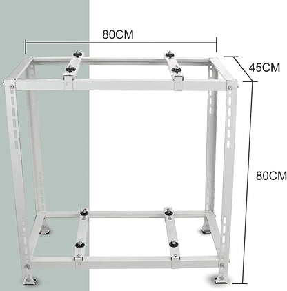  Support Double Niveau AC Pour Climatiseurs Mini Split Support De Sol Robuste Pour Unités Extérieures Base Absorbant Les Chocs Pour Pompes à Chaleur Et Systèmes De Climatisation