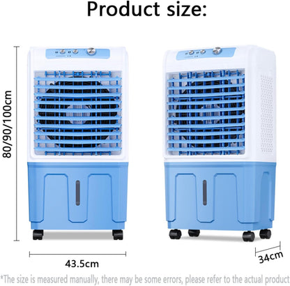 GENERIC Climatiseur Portable, Refroidisseur Par évaporation 3 En 1 Avec Moteur En Cuivre Amélioré, Grand Réservoir D'eau, Blocs De Glace, Ventilateur De Refroidissement Sans Fenêtre Pour Pièce