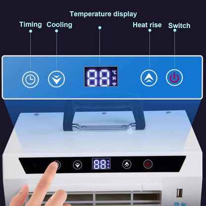  13000 BTU Split AC Unit, Refroidisseur De Chambre Portable Avec Télécommande Et Minuterie, économiseur D'énergie De Contrôle Tactile Pour Le Camping De Voiture De Chambre à Coucher, Pas Besoin D'assem