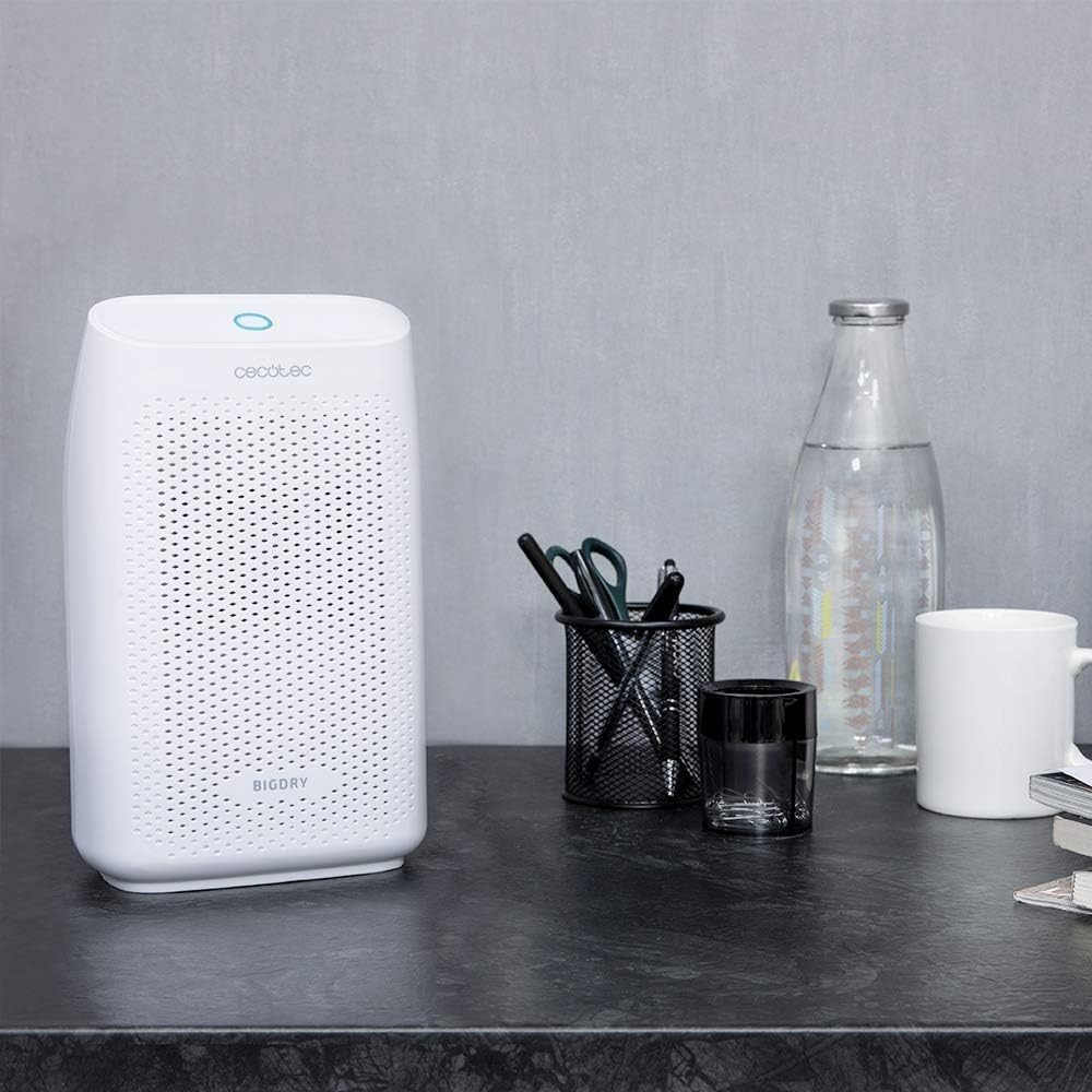 Cecotec Déshumidificateur BigDry 2000 Essential - 300 Ml/jour, Réservoir Amovible De 0,7 Litre, Couverture Jusqu'à 20 M2, Filtre Amovible Et Lavable, Arrêt Automatique