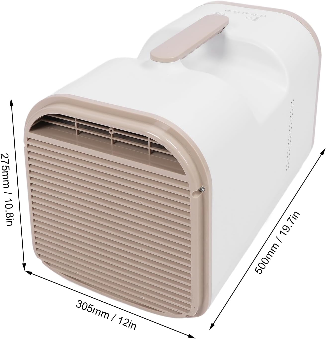  SIXRUN 4500BTU Climatiseur Portable Avec Télécommande Et Minuterie 24H Déshumidificateur Pour Camping VR Tente Garage (Prise UE 220V)