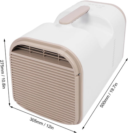  SIXRUN 4500BTU Climatiseur Portable Avec Télécommande Et Minuterie 24H Déshumidificateur Pour Camping VR Tente Garage (Prise UE 220V)