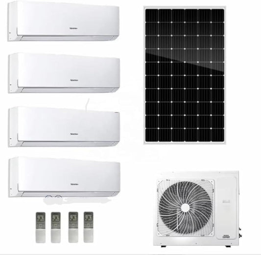 GENERIC Onduleur Solaire 42000BTU Multi 9K Zones Split Climatiseur Et Chauffage – 5 Zones