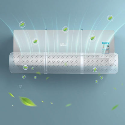  Réglable Déflecteur Climatisation, Universel Deflecteur Climatiseur Coupe-Vent, Soufflage Anti-Direct Pour Maison/Bureau âgés, Néonats, Femmes En Gestation Couvre-vent Défensé (Blanc)