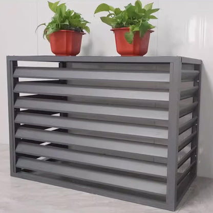 GENERIC Housse De Protection Imperméable Pour Climatiseur D'extérieur Pour Fenêtre AC, Housse De Protection Résistante à La Poussière Avec écran De Clôture En Aluminium Résistant Aux Intempéries Et Protection
