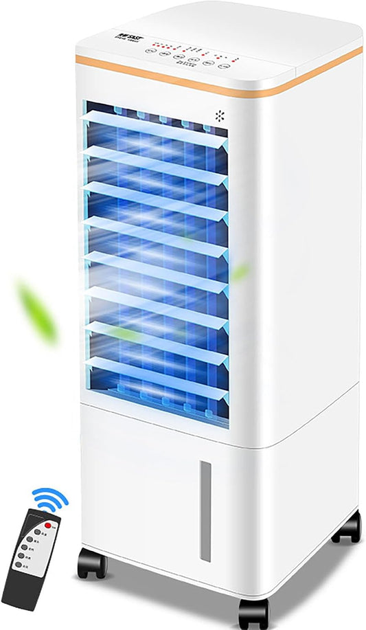 GENERIC Ventilateur De Climatiseur Portable Et Refroidisseur D'évaporation Avec Conception à Distance, Compacte Et Légère Pour Un Refroidissement Efficace à La Maison Ou Au Bureau