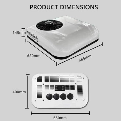  Climatiseur CC 12 V/24 V Pour Camping-car, Camion, Bateau, Automobile, Camping-car, Remorque De Voyage – Solution De Refroidissement Efficace