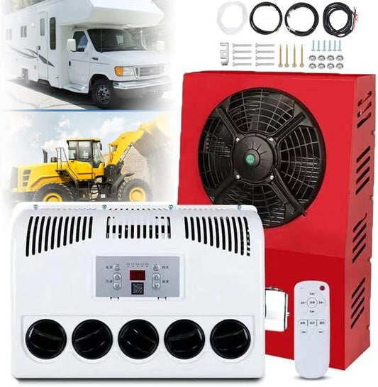 GENERIC Climatiseur Split Pour Camping-car – Refroidissement Rapide, Faible Bruit, Télécommande Incluse, Système Efficace Pour La Vie Mobile