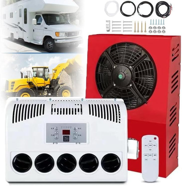 GENERIC Climatiseur Split Pour Camping-car – Refroidissement Rapide, Faible Bruit, Télécommande Incluse, Système Efficace Pour La Vie Mobile