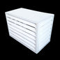 GENERIC Écran De Clôture Pour Climatiseur Extérieur Et Support De Fleurs – Coque En Alliage D'aluminium Pour Unité Extérieure Support De Plante En Métal Anti-corrosion Blanc B Taille 2-3P