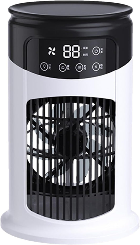  Générique Ventilateur Rafraîchissant,Climatiseur Portable Ventilateur Rafraîchissant | Appareil De Bureau Réglable Silencieux Et Portable Pour Maison Bureau Intérieur Extérieur Camping