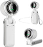  MERTTURM Mini Ventilateur 3 En 1 Turbo (12 H En Veille), Petit Et Portable, Avec 5 Niveaux De Vent Super Puissants, Moteur Sans Balais, Avec Batterie Rechargeable Pour L'extérieur