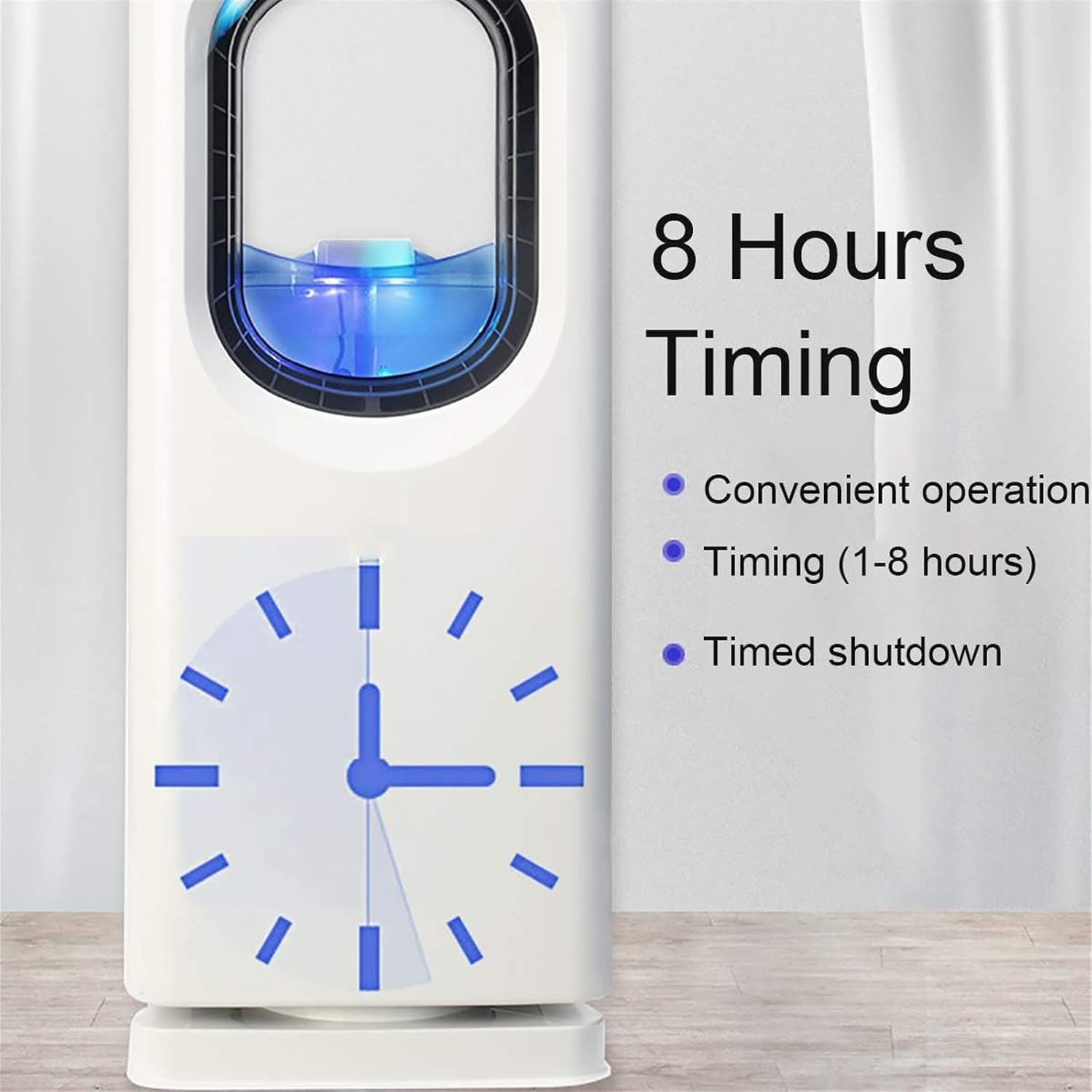  DieffematicKTY Climatiseur Mobile Air Conditioner Fan Air Humidifier Purification Household Room Floor-to-Ceiling Tower Fan Bladeless Air Cooler