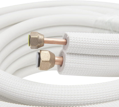  Tuyau De Cuivre Tube En Cuivre Pour Climatiseur 1/4 & 3/8 Pièce De Climatisation Split 20M Avec Un Bobine Isolante HVAC